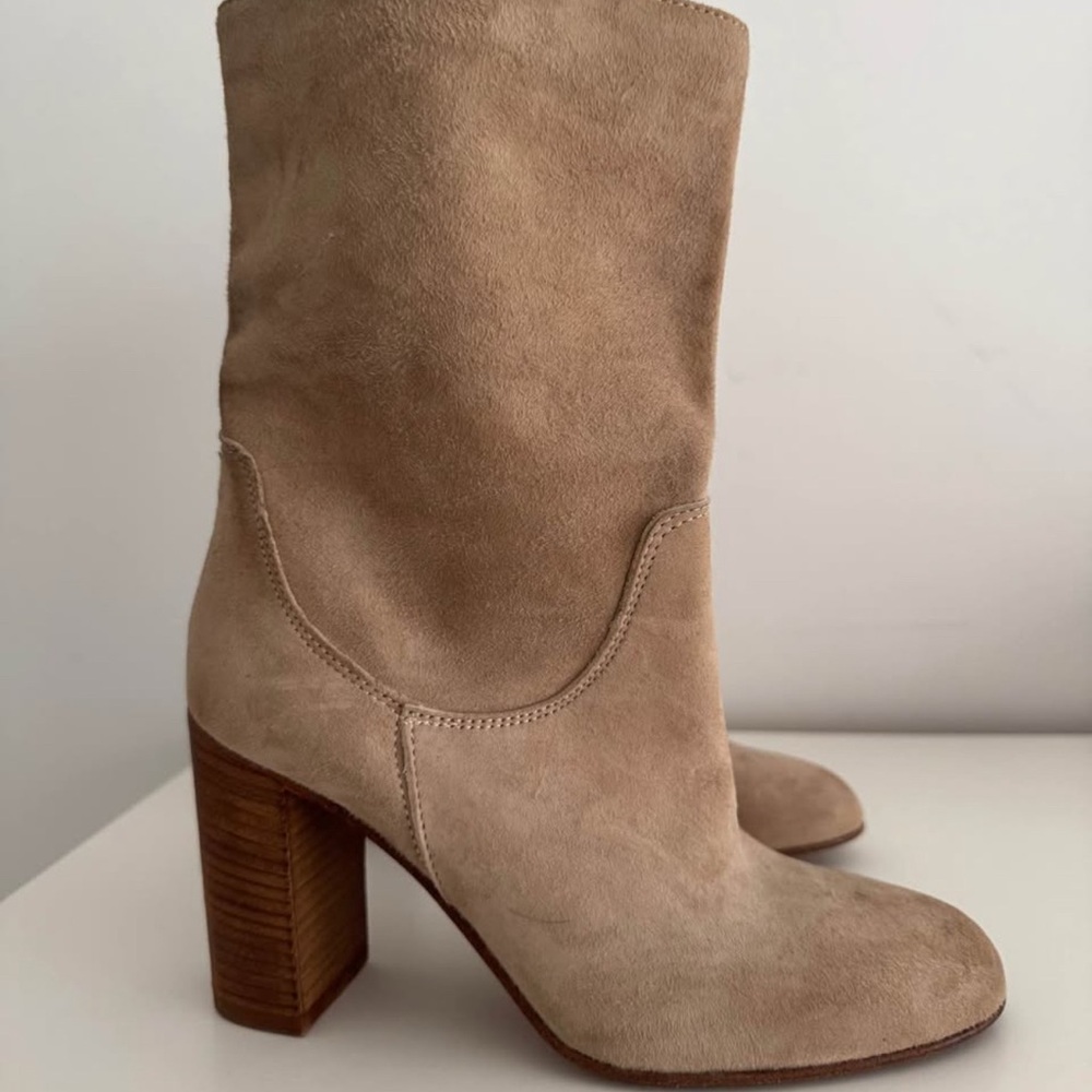 Free People Leather Dakota Heeled
Midi Boots Size 37